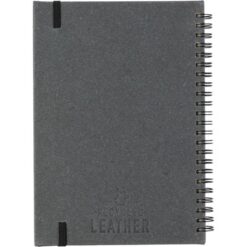 Notatnik ok. A5 z nadrukiem Twojego logo, materiał: skóra, papier, kolor: czarny