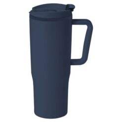 Kubek termiczny 800 ml z nadrukiem Twojego logo, materiał: pp, kolor: granatowy