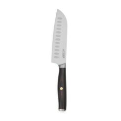 Nóż Santoku VINGA Tara z nadrukiem Twojego logo, materiał: drewno, stal nierdzewna, stal, kolor: czarny