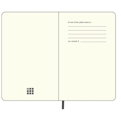 MOLESKINE Notatnik ok. A6 z nadrukiem Twojego logo, materiał: pu, papier, kolor: czarny MOLESKINE Notatnik ok. A6 z nadrukiem Twojego logo, materiał: pu, papier, kolor: czarny