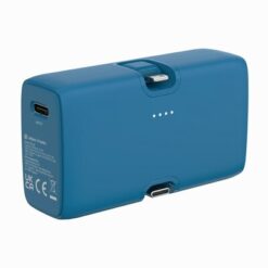 Power bank 5000 mAh Urban Vitamin Los Angeles z nadrukiem Twojego logo, kolor: niebieski