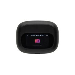 Douszne słuchawki bezprzewodowe z wyświetlaczem dotykowym Airtune ANC z nadrukiem Twojego logo, kolor: czarny