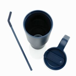 Kubek termiczy 900 ml Graphic 360 z nadrukiem Twojego logo, materiał: pp, stal nierdzewna, stal, kolor: niebieski