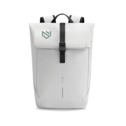 Plecak na laptopa 16" Urban Flap-Top z nadrukiem Twojego logo, materiał: pu, rpet, kolor: czarny