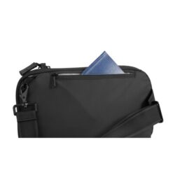 Wodoszczelna torba na ramię, saszetka Urban Sling z nadrukiem Twojego logo, materiał: pu, rpet, kolor: szary