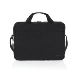Torba na laptopa 15,6" Swiss Peak AWARE™ RPET z nadrukiem Twojego logo, materiał: rpet, kolor: czarny