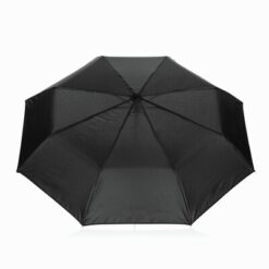 Parasol automatyczny 21" Swiss Peak Vito AWARE™ RPET z nadrukiem Twojego logo, materiał: rpet, kolor: czarny