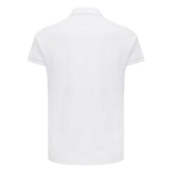 Damska koszulka polo Iqoniq Yosemite, tkanina pique z bawełny z recyklingu z nadrukiem Twojego logo, materiał: bawełna, kolor: biały