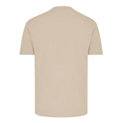 Koszulka z bawełny z recyklingu Iqoniq Brett z nadrukiem Twojego logo, materiał: bawełna, kolor: beżowy