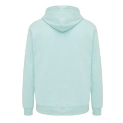 Bluza z kapturem i kieszeniami Iqoniq Yengo z bawełny z recyklingu z nadrukiem Twojego logo, materiał: bawełna, kolor: zielony