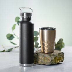 Butelka termiczna 650 ml z nadrukiem Twojego logo, materiał: stal nierdzewna, stal, kolor: biały