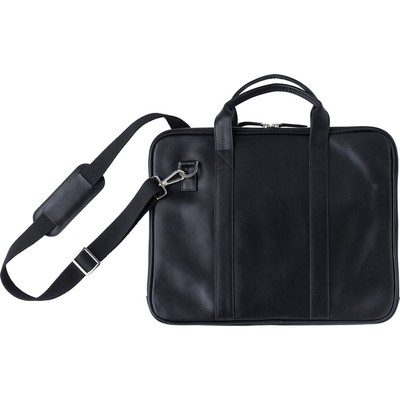 Torba na laptopa 15" z nadrukiem Twojego logo, materiał: metal, skóra, nylon, kolor: czarny Torba na laptopa 15" z nadrukiem Twojego logo, materiał: metal, skóra, nylon, kolor: czarny