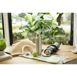 Torba termoizolacyjna RPET na butelkę 1500 ml z nadrukiem Twojego logo, materiał: metal, poliester, rpet, kolor: czarny