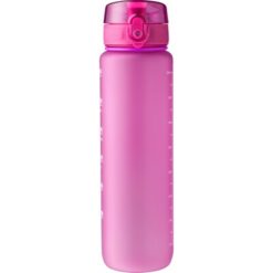Butelka motywacyjna 1000 ml RPET z nadrukiem Twojego logo, materiał: metal, plastik, rpet, kolor: fuksja