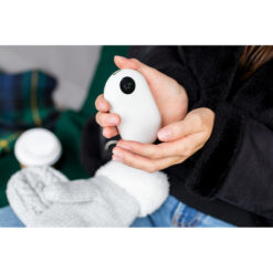 Power bank 5000 mAh z ogrzewaczem do rąk | Kael z nadrukiem Twojego logo, materiał: plastik, kolor: biały