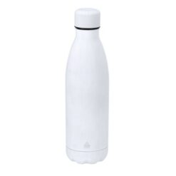 Butelka sportowa 790 ml ze stali nierdzewnej z recyklingu z nadrukiem Twojego logo, materiał: stal nierdzewna, stal, kolor: biały