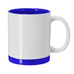 Kubek ceramiczny 350 ml z nadrukiem Twojego logo, materiał: ceramika, kolor: niebieski