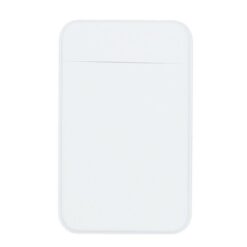 Etui na kartę kredytową i dokumenty do telefonu z nadrukiem Twojego logo, materiał: spandex, kolor: biały