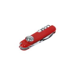 Narzędzie wielofunkcyjne, scyzoryk, 10 funkcji z nadrukiem Twojego logo, materiał: stal nierdzewna, stal, kolor: czerwony