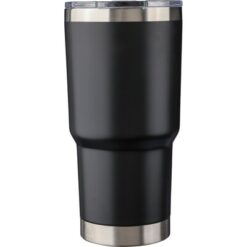 Kubek termiczny 590 ml z nadrukiem Twojego logo, materiał: stal nierdzewna, stal, kolor: czarny