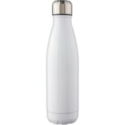 Butelka sportowa 650 ml z nadrukiem Twojego logo, materiał: stal nierdzewna, stal, kolor: biały
