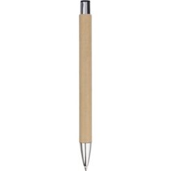 Długopis z papieru z recyklingu z nadrukiem Twojego logo, materiał: papier, kolor: brązowy