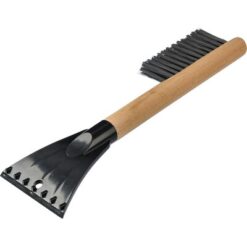 Skrobaczka i miotła do odgarniania śniegu z nadrukiem Twojego logo, materiał: plastik, pet, kolor: czarny