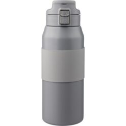 Butelka termiczna 800 ml z nadrukiem Twojego logo, materiał: pp, stal nierdzewna, silikon, stal, kolor: szary