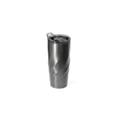 Kubek termiczny 400 ml BrandCharger Vortex Calix XL z nadrukiem Twojego logo, materiał: stal nierdzewna, tritan, stal, kolor: grafitowy