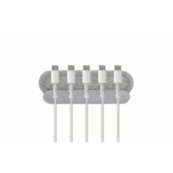 Organizer do kabli BrandCharger Cabledock z nadrukiem Twojego logo, materiał: karton, poliester, rpet, kolor: szary