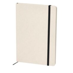 Notatnik ok. A5 ze zrecyklingowanych kartoników po mleku z nadrukiem Twojego logo, materiał: karton, kolor: czarny