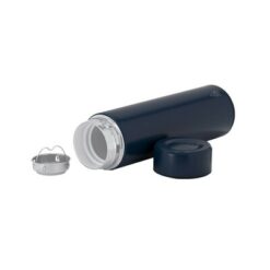 Termos 450 ml ze stali nierdzewnej z recyklingu, zaparzacz z nadrukiem Twojego logo, materiał: stal nierdzewna, stal, ceramika, kolor: granatowy