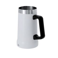 Kubek 700 ml ze stali nierdzewnej z recyklingu z nadrukiem Twojego logo, materiał: stal nierdzewna, stal, kolor: biały