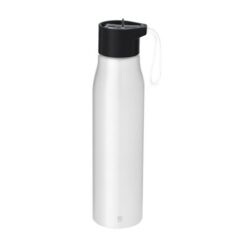 Butelka sportowa 700 ml z aluminium z recyklingu z nadrukiem Twojego logo, materiał: aluminium, kolor: biały