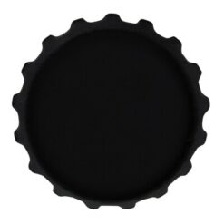 Kapsel do butelek z nadrukiem Twojego logo, materiał: silikon, kolor: czarny