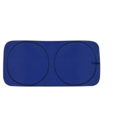 Osłona przeciwsłoneczna do samochodu, składana z nadrukiem Twojego logo, materiał: poliester, kolor: niebieski