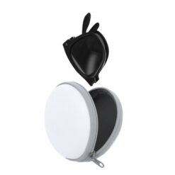 Składane okulary przeciwsłoneczne RPET z nadrukiem Twojego logo, materiał: rpet, kolor: czarny