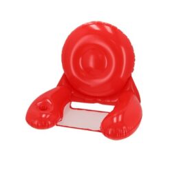 Dmuchany fotel plażowy z nadrukiem Twojego logo, materiał: pvc, kolor: czerwony