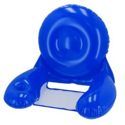 Dmuchany fotel plażowy z nadrukiem Twojego logo, materiał: pvc, kolor: niebieski