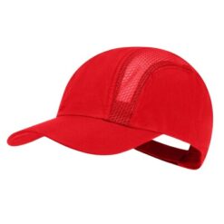 Czapka z daszkiem z nadrukiem Twojego logo, materiał: mikrofibra, kolor: czerwony