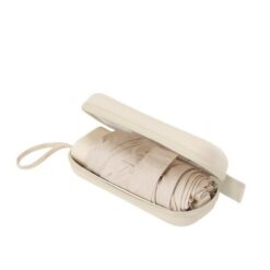 Parasol automatyczny, składany z nadrukiem Twojego logo, materiał: metal, poliester, kolor: beżowy