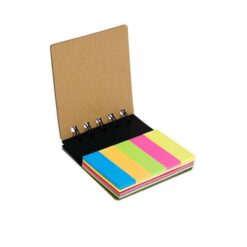 Zestaw do notatek, karteczki samoprzylepne z nadrukiem Twojego logo, materiał: korek, kolor: neutralny