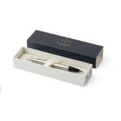 Długopis Parker IM z nadrukiem Twojego logo, materiał: metal, kolor: srebrny