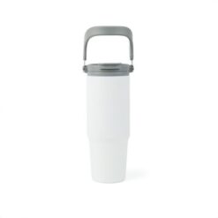 Butelka termiczna 880 ml VINGA Eos z nadrukiem Twojego logo, materiał: pp, stal nierdzewna, stal, kolor: szary