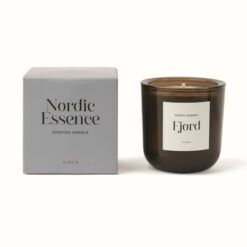 Świeczka zapachowa VINGA Nordic, duża z nadrukiem Twojego logo, materiał: szkło, kolor: brązowy