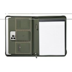 Teczka konferencyjna A4 VINGA Baltimore z nadrukiem Twojego logo, kolor: zielony