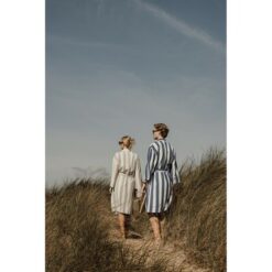 Szlafrok VINGA Ornos S/M z nadrukiem Twojego logo, materiał: bawełna, kolor: beżowy