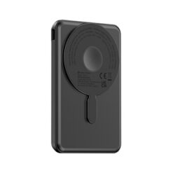 Magnetyczny power bank 5000 mAh Urban Vitamin Redwood z nadrukiem Twojego logo, kolor: czarny