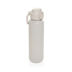 Butelka sportowa 600 ml Via z nadrukiem Twojego logo, materiał: pp, stal nierdzewna, stal, kolor: beżowy