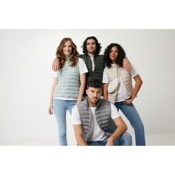 Męski bezrękawnik Iqoniq Meru, poliester z recyklingu z nadrukiem Twojego logo, materiał: poliester, kolor: szary